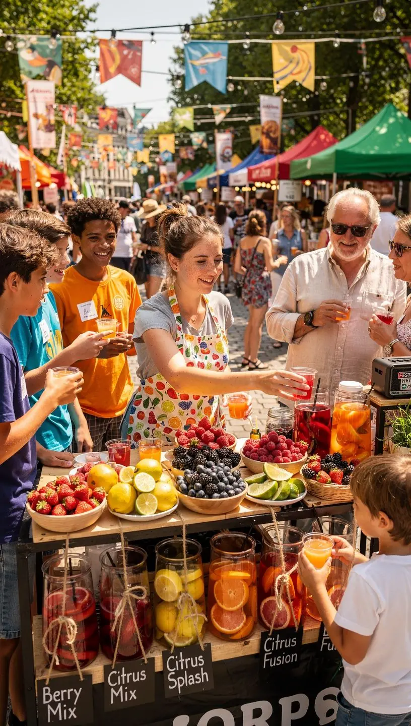 MГ©lange de fruits infusГ©s avec des baies Г©clatantes et des agrumes juteux.